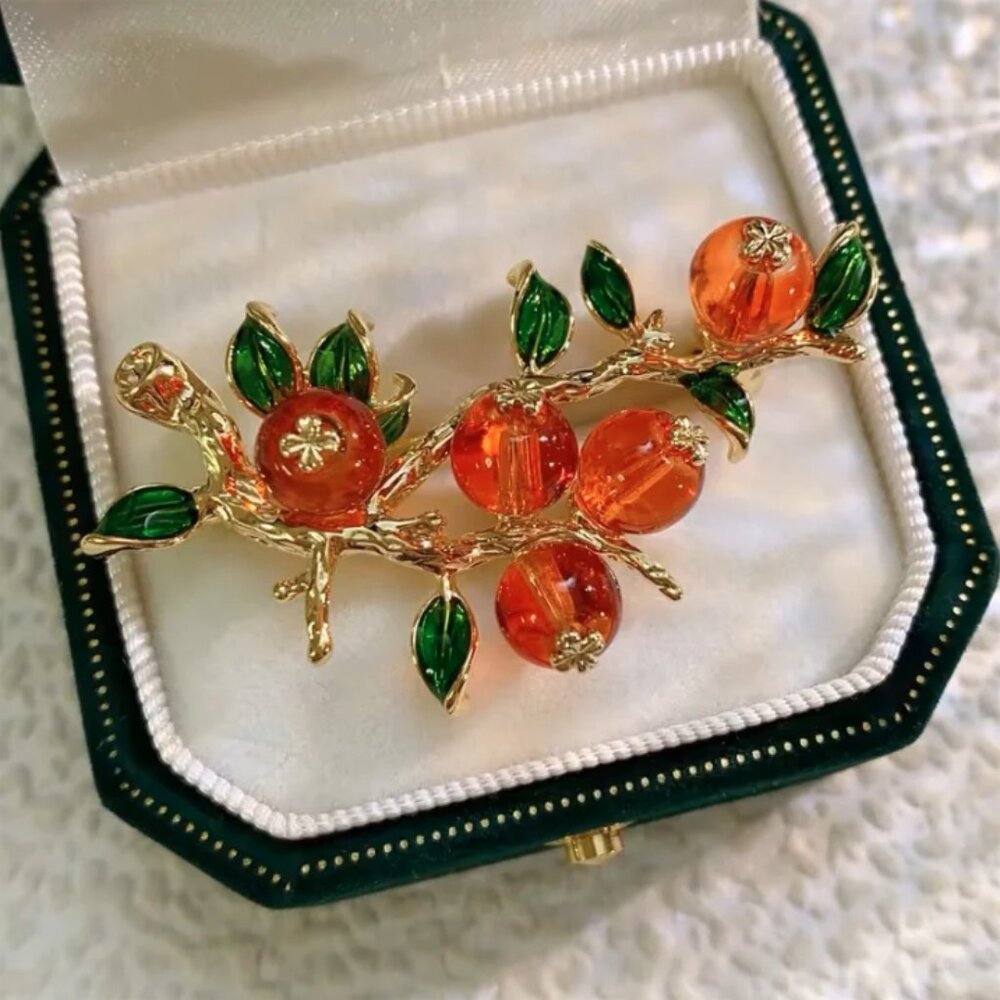 🍏50% OFF/3+...Persimmons Brooch